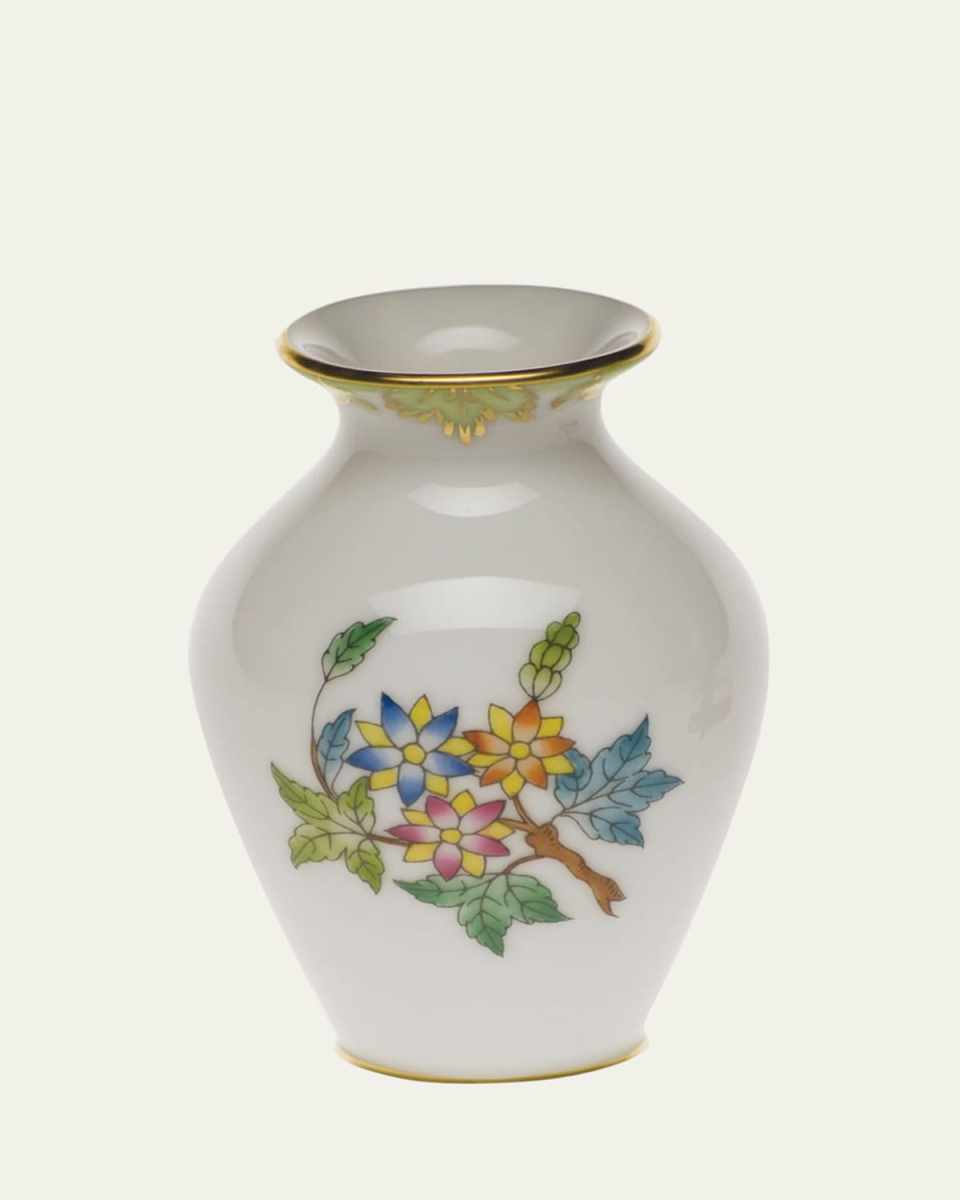 Queen Victoria Green Small Bud Vase